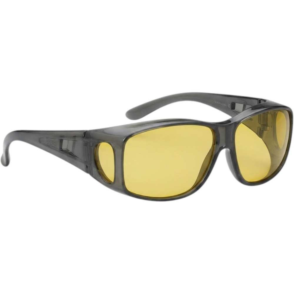 Urumqi Night Vision Polarized Fit Over Sunglasses Yellow Lens UQ0311 Smoke Gray